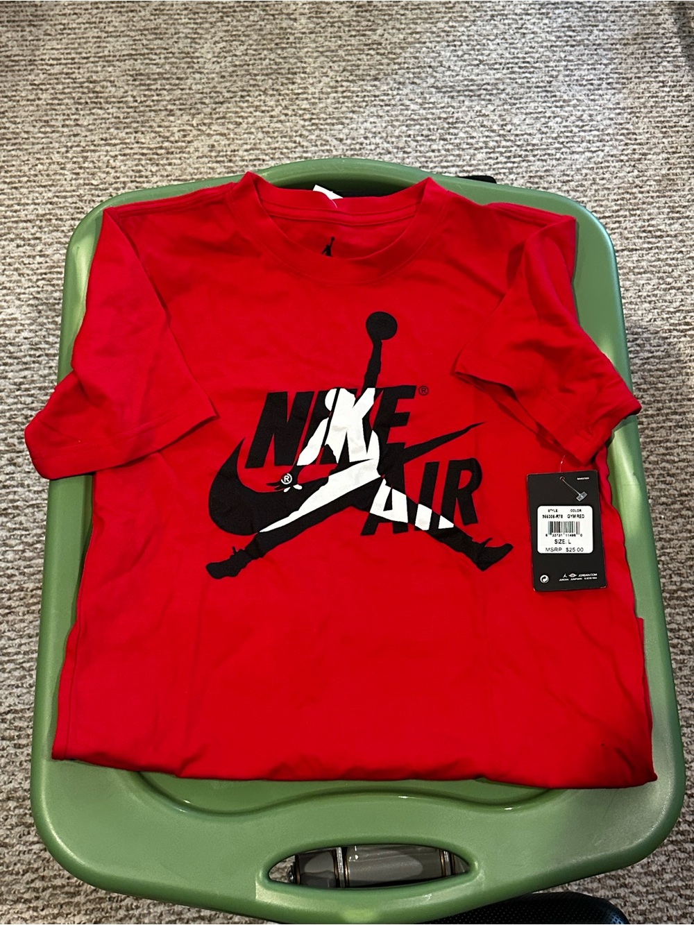 Jordan Kids Gym Red Jacket with Black Logo